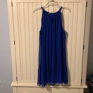 Royal blue sleeveless dress. Size XL
